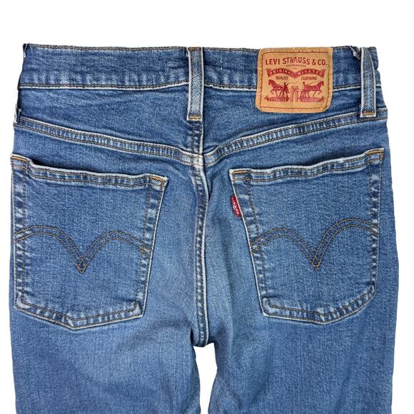 Levis Wedgie Skinny Jeans High Rise Mid-Stretch Denim Womens Size 26 - Picture 4 of 7